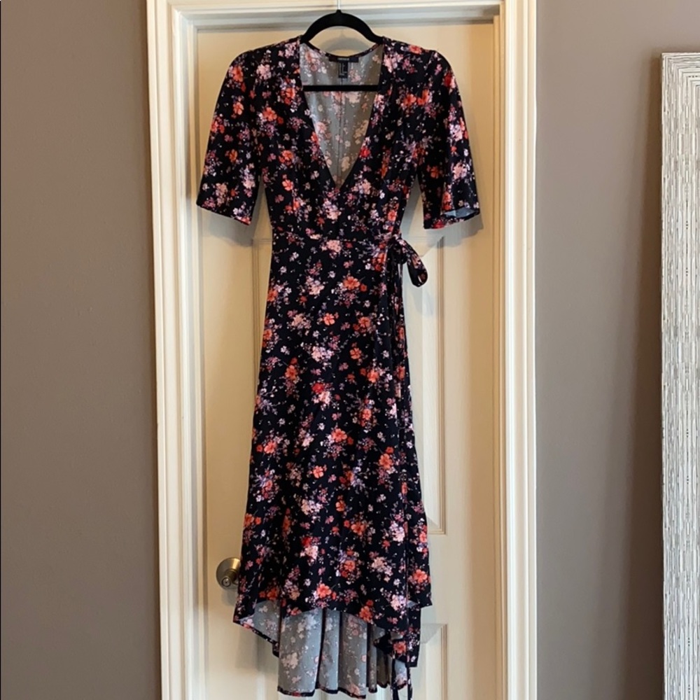Floral wrap dress